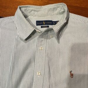 Vintage Ralph Lauren striped broadcloth shirt XL